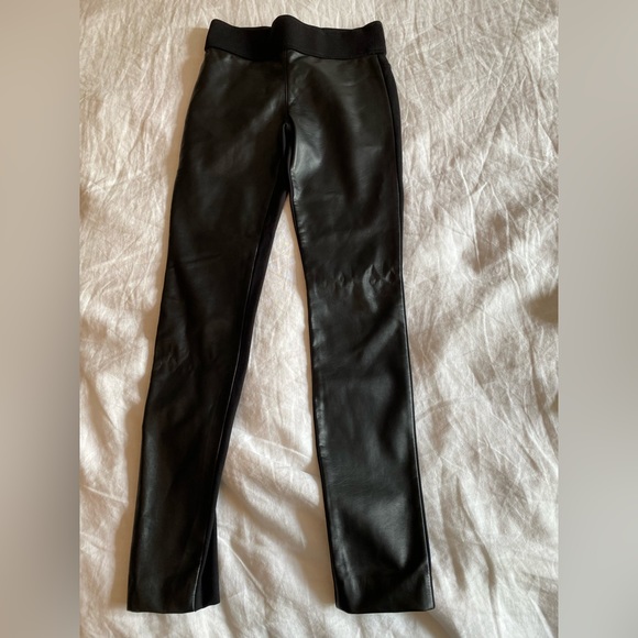 Sz 0 Club Monaco Faux Leather Leggings - Picture 3 of 5